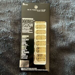 Maybelline Color Show Nail Stickers Mirror Effect *Aztec Gold*